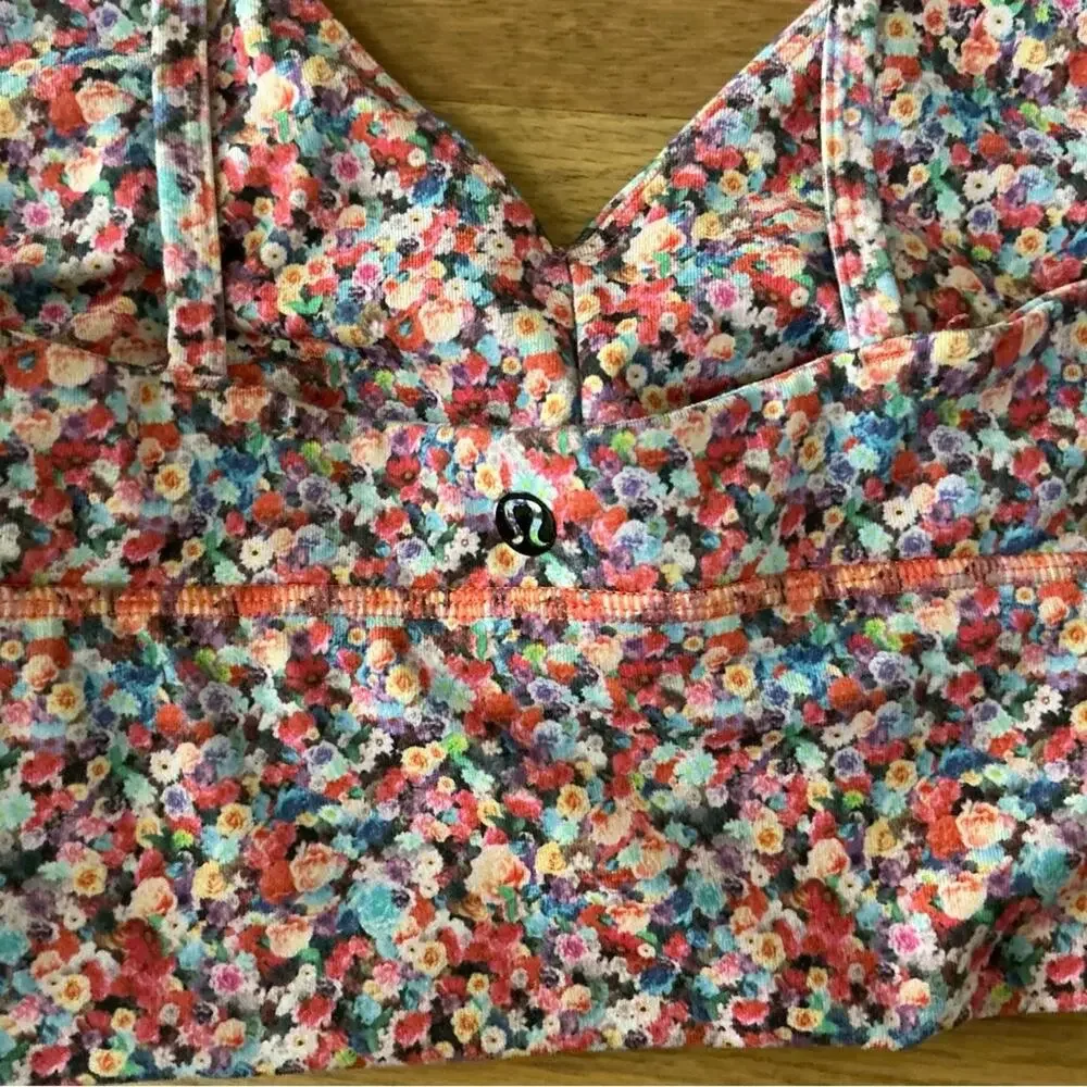 Lululemon Solo Bra Luon Prism Petal Multi Size 2